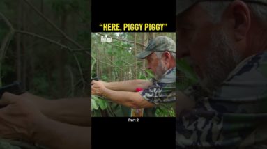 Keith shoots a feral hog right between the eyes using a Glock model 22!