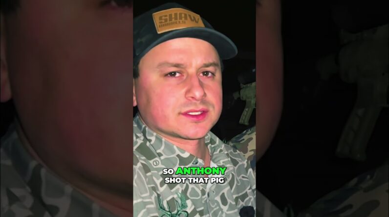 Feral Hog Hunting: Nighttime Thrills and Game Camera Finds! #shorts