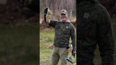 All I could see was his eye! Bow hunt. Prairie dogs.