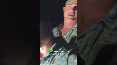 Hog Hunting Gone Wild! Johnny's Shot & That Boar's Crazy Run! #shorts