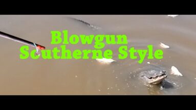 Blowgun Fishing with Barbed Darts and Reel