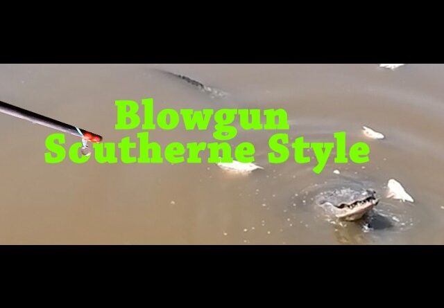 Blowgun Fishing with Barbed Darts and Reel