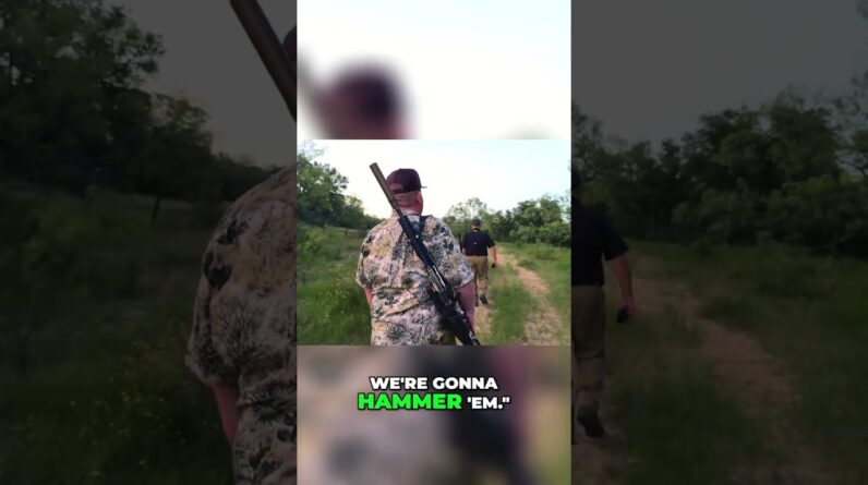 Hog Hunting Chaos: Nighttime Hunt Gone Wild!  #shorts